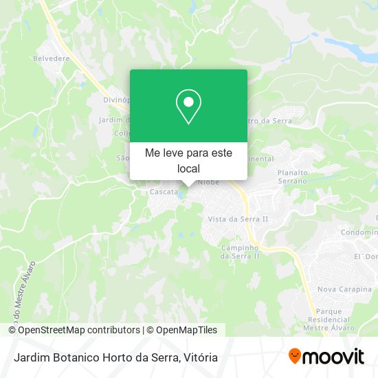 Jardim Botanico Horto da Serra mapa