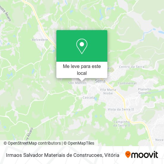 Irmaos Salvador Materiais de Construcoes mapa