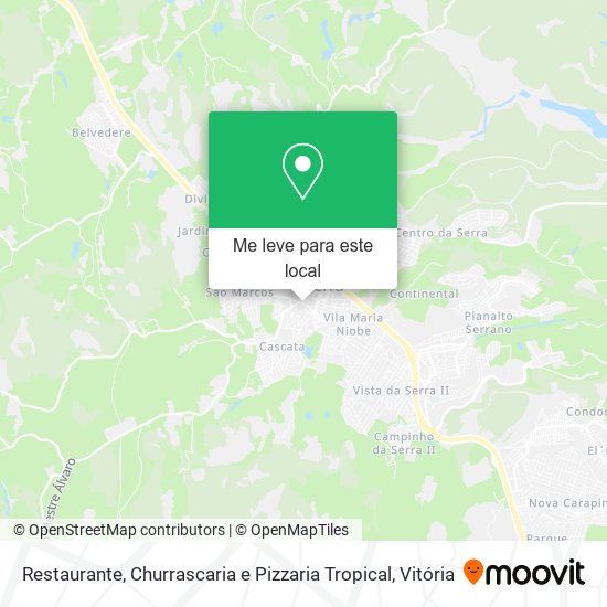 Restaurante, Churrascaria e Pizzaria Tropical mapa