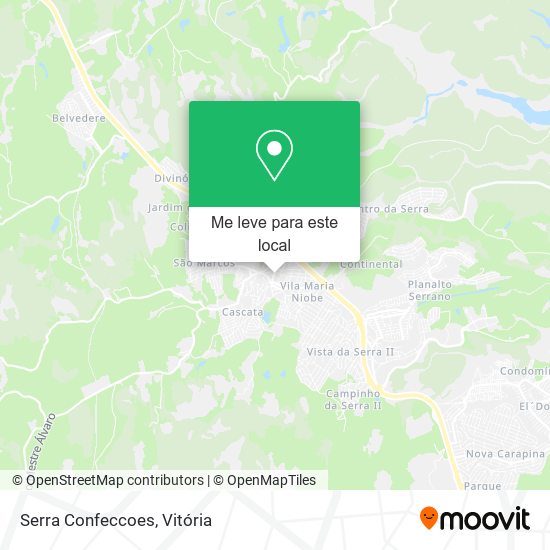 Serra Confeccoes mapa