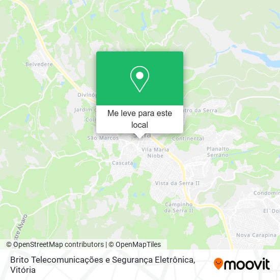 Brito Telecomunicações e Segurança Eletrônica mapa