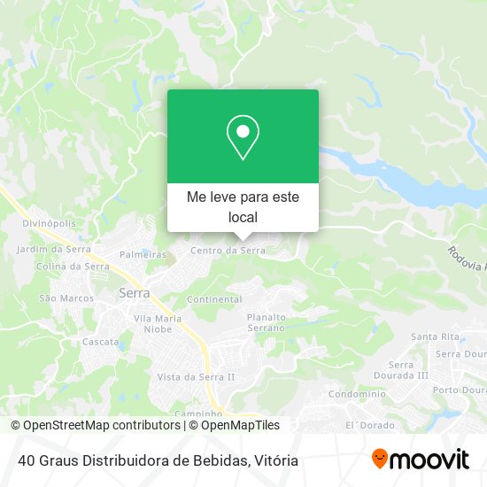 40 Graus Distribuidora de Bebidas mapa