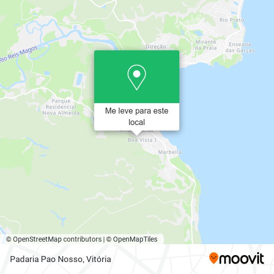 Padaria Pao Nosso mapa