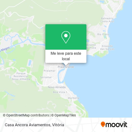 Casa Ancora Aviamentos mapa