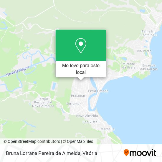 Bruna Lorrane Pereira de Almeida mapa