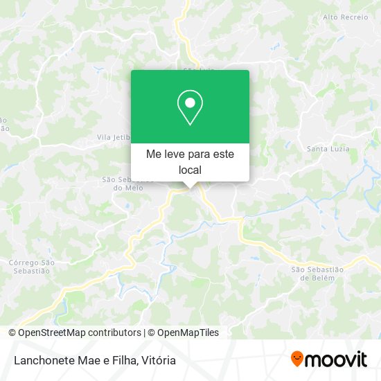 Lanchonete Mae e Filha mapa