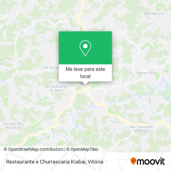 Restaurante e Churrascaria Kiabai mapa