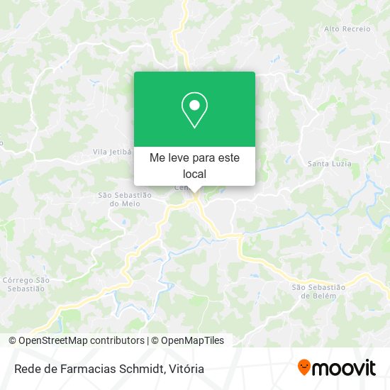 Rede de Farmacias Schmidt mapa