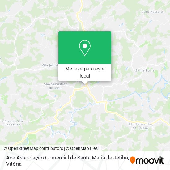 Ace Associação Comercial de Santa Maria de Jetibá mapa