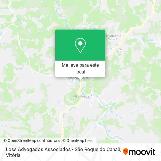 Loss Advogados Associados - São Roque do Canaã mapa