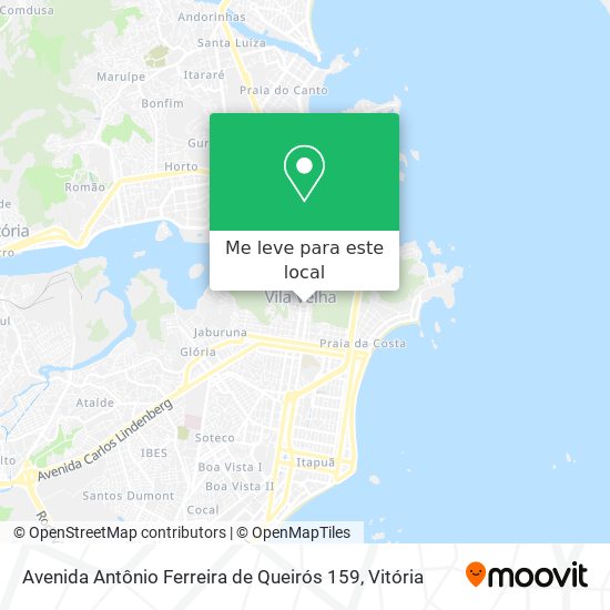 Avenida Antônio Ferreira de Queirós 159 mapa