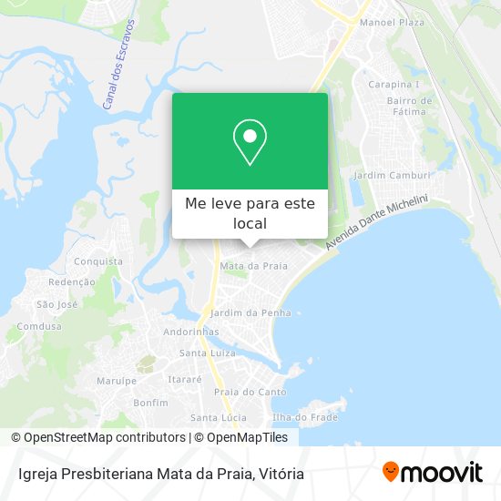 Igreja Presbiteriana Mata da Praia mapa