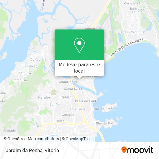 Jardim da Penha mapa