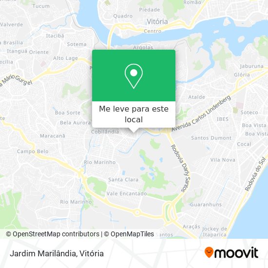 Jardim Marilândia mapa