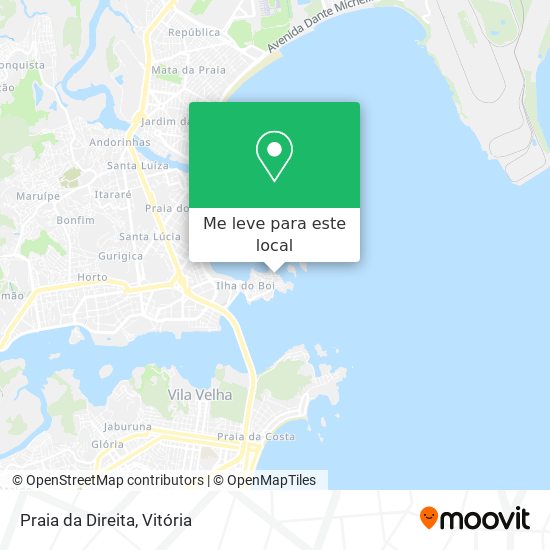 Praia da Direita mapa