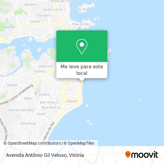 Avenida Antônio Gil Veloso mapa