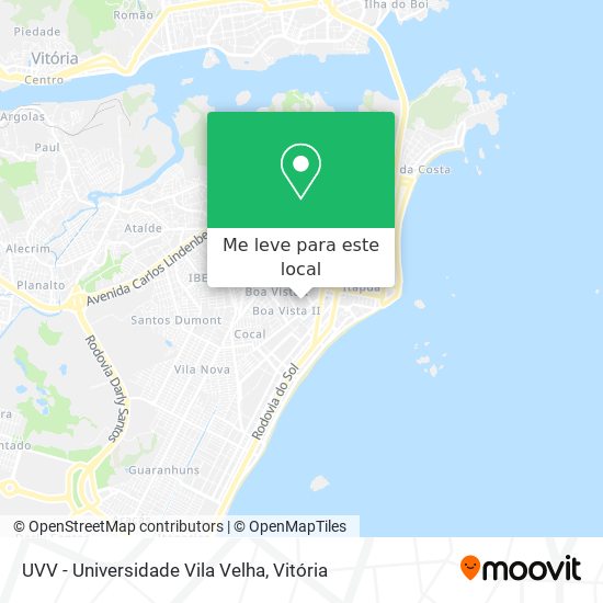 UVV - Universidade Vila Velha mapa