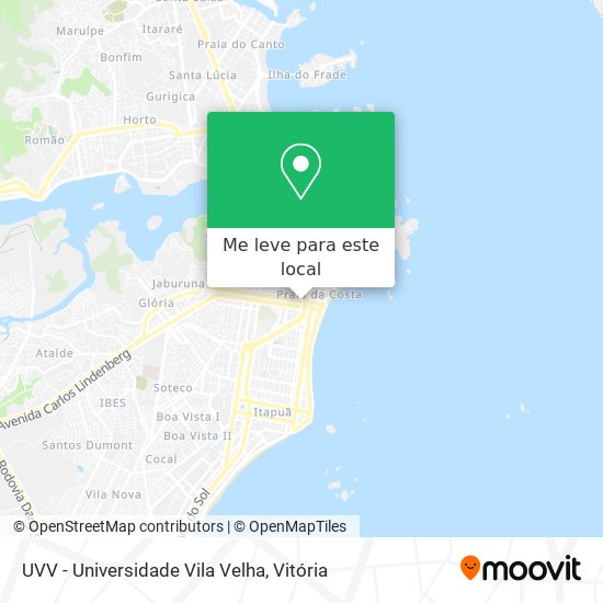 UVV - Universidade Vila Velha mapa