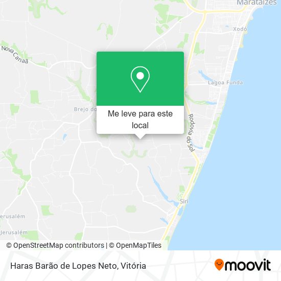 Haras Barão de Lopes Neto mapa