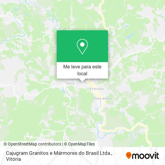 Cajugram Granitos e Mármores do Brasil Ltda. mapa