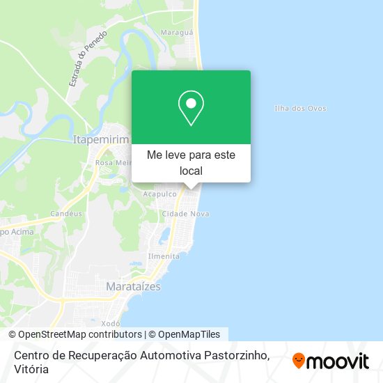 Centro de Recuperação Automotiva Pastorzinho mapa