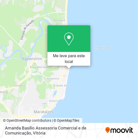 Amanda Basilio Assessoria Comercial e de Comunicação mapa