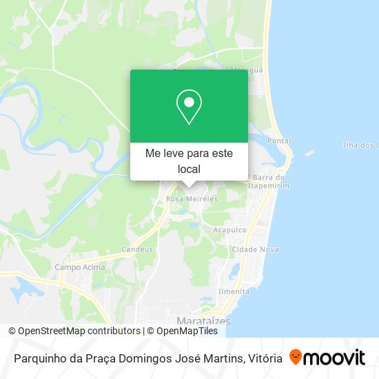Parquinho da Praça Domingos José Martins mapa