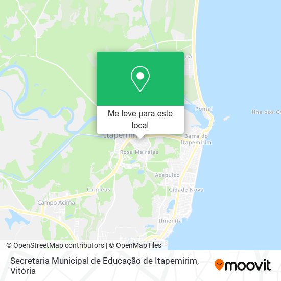 Secretaria Municipal de Educação de Itapemirim mapa