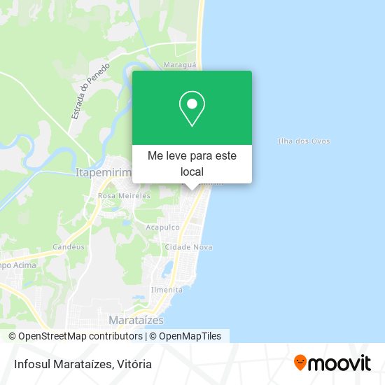 Infosul Marataízes mapa