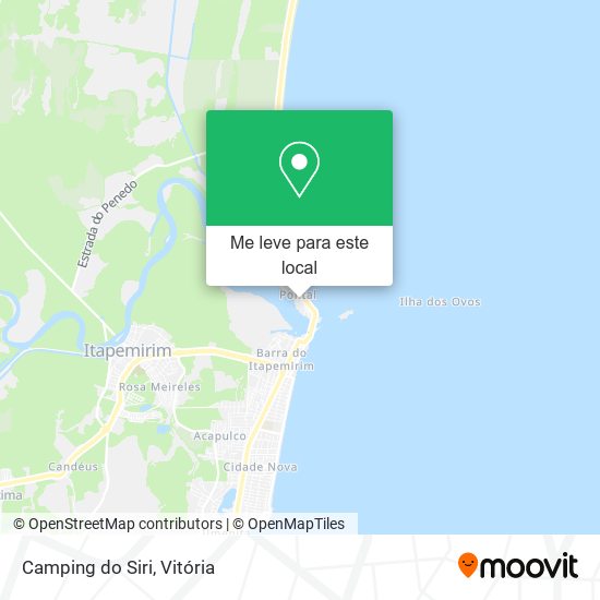 Camping do Siri mapa
