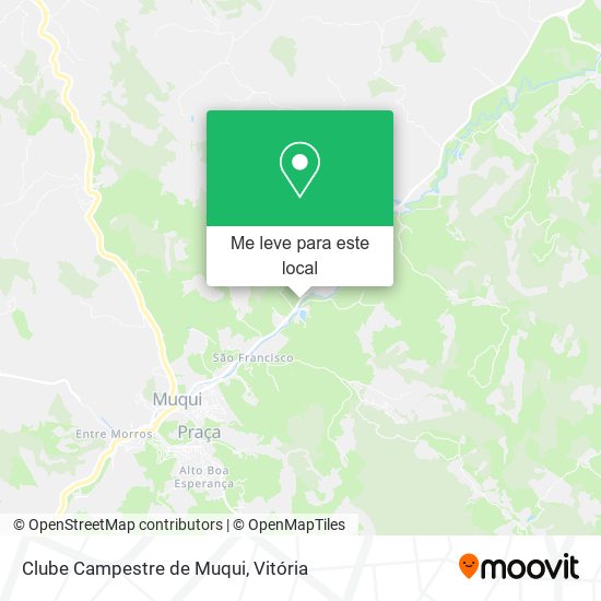 Clube Campestre de Muqui mapa