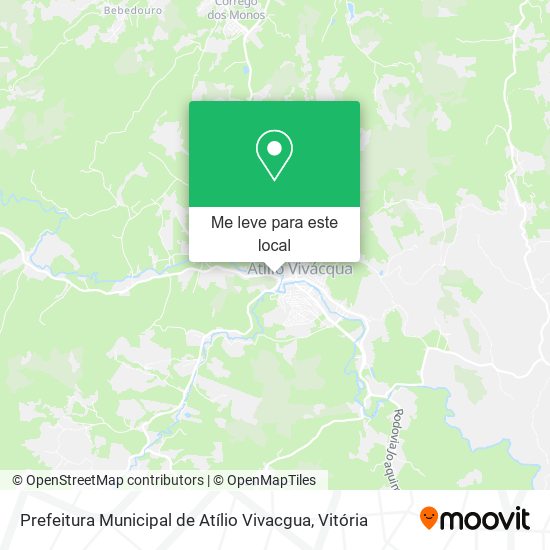 Prefeitura Municipal de Atílio Vivacgua mapa