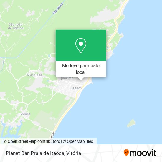 Planet Bar, Praia de Itaoca mapa