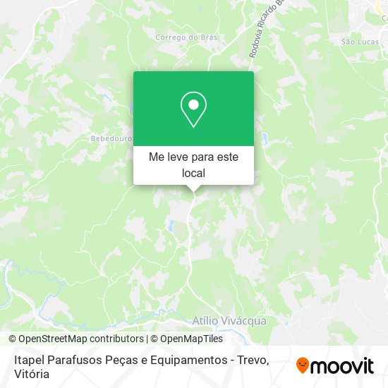 Itapel Parafusos Peças e Equipamentos - Trevo mapa