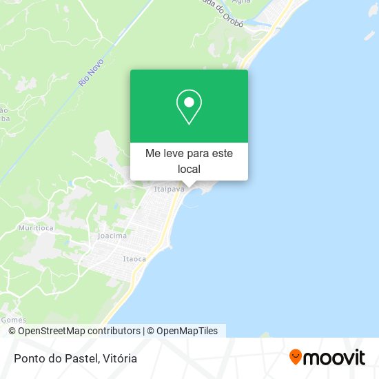 Ponto do Pastel mapa