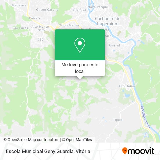 Escola Municipal Geny Guardia mapa