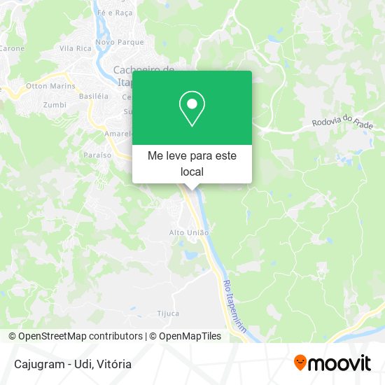 Cajugram - Udi mapa