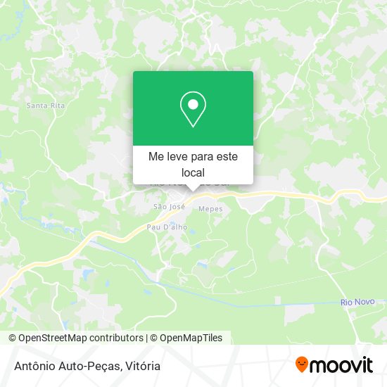 Antônio Auto-Peças mapa