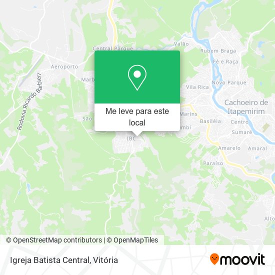 Igreja Batista Central mapa