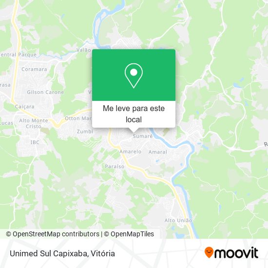 Unimed Sul Capixaba mapa