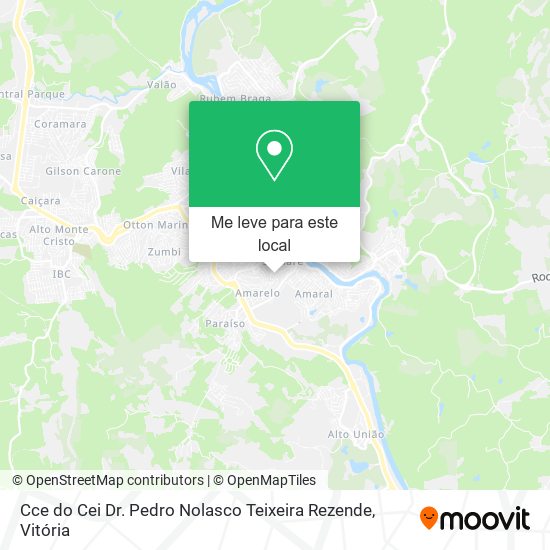 Cce do Cei Dr. Pedro Nolasco Teixeira Rezende mapa