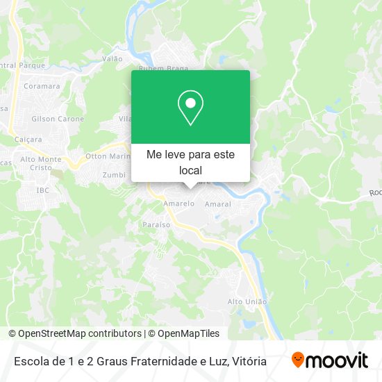 Escola de 1 e 2 Graus Fraternidade e Luz mapa