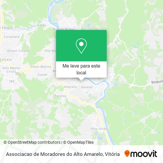 Associacao de Moradores do Alto Amarelo mapa