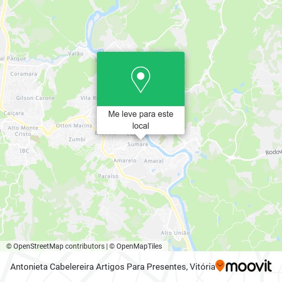 Antonieta Cabelereira Artigos Para Presentes mapa