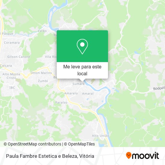 Paula Fambre Estetica e Beleza mapa