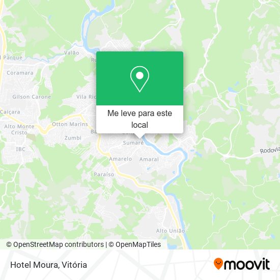 Hotel Moura mapa