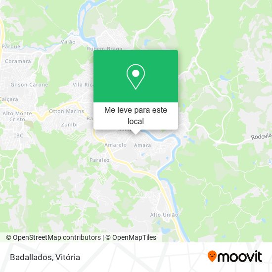 Badallados mapa