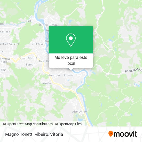 Magno Tonetti Ribeiro mapa