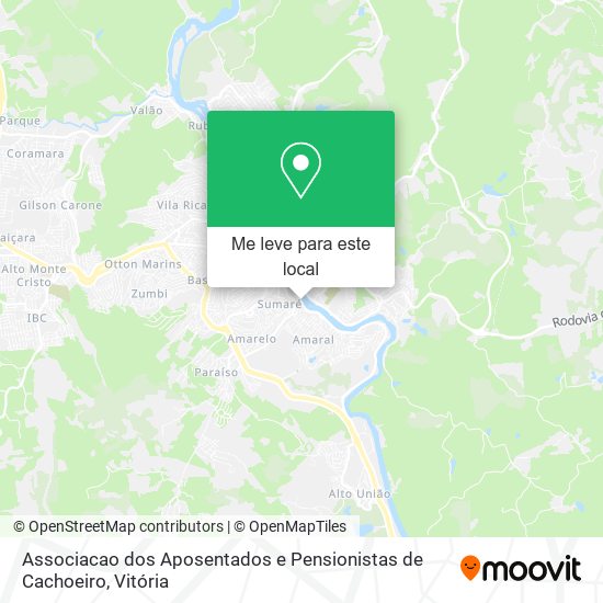 Associacao dos Aposentados e Pensionistas de Cachoeiro mapa