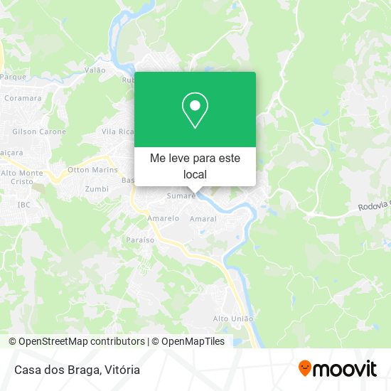 Casa dos Braga mapa